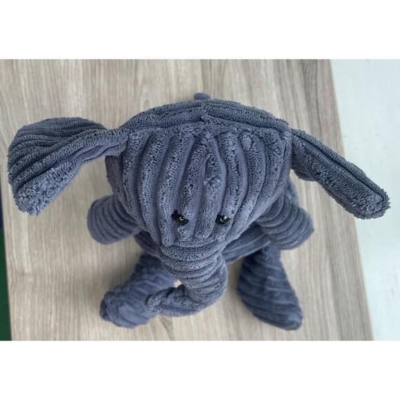 Jellycat Blue Cordy Roy Elephant 15” Plush Corduroy Lovey Stuffed Animal EUC - Picture 5 of 9